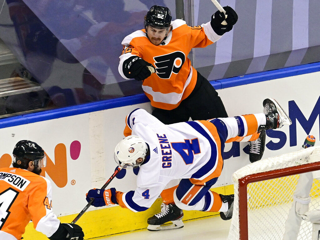 APTOPIX Islanders Flyers Hockey
